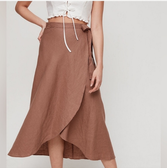 Wilfred 100%linen wrap skirt Eleta size S - Picture 8 of 13